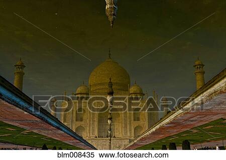 Taj Mahal reflection in pond View Large Photo Image Stock Photography - Taj Mahal reflection in pond. Fotosearch
