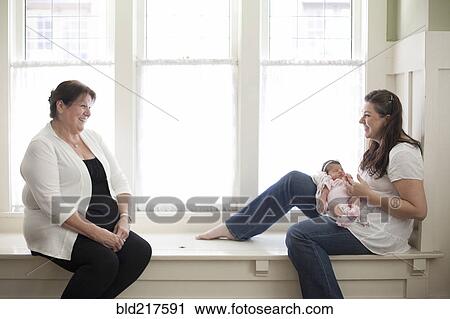 Three generations of Caucasian women in windowsill View Large Photo Image Stock Image - Three generations of Caucasian women in windowsill. Fotosearch