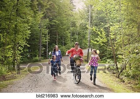 Three generations of Caucasian women walking on dirt road View Large Photo Image Stock Image - Three generations of Caucasian women walking on dirt road. Fotosearch