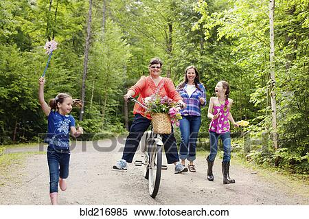 Three generations of Caucasian women walking on dirt road View Large Photo Image Stock Photography - Three generations of Caucasian women walking on dirt road. Fotosearch