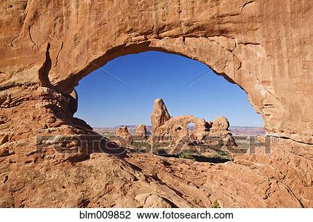 Turret Arch in Arches National Park View Large Photo Image Stock Image - Turret Arch in Arches National Park. Fotosearch