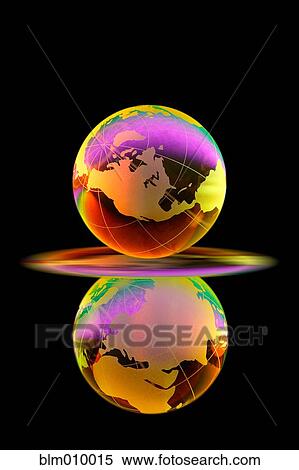 Stock Photography - Two colorful globes. Fotosearch