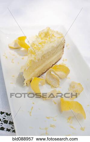 Elegant lemon cake View Large Photo Image Stock Photo - Elegant lemon cake. Fotosearch