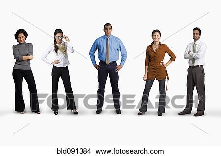 Picture - Diverse business people standing together. Fotosearch