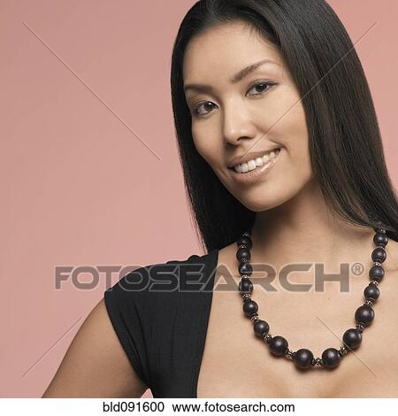 Stock Image - Glamorous Japanese woman. Fotosearch