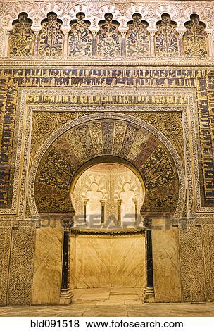 Stock Photo - Ornate stone, arched doorway. Fotosearch