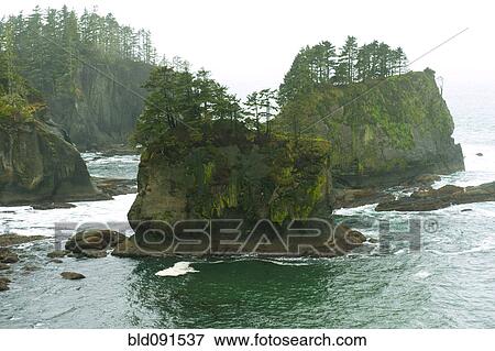 Rock formations in ocean View Large Photo Image Stock Photo - Rock formations in ocean. Fotosearch