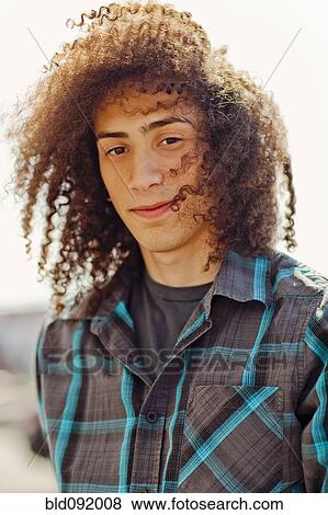 Smiling mixed race teenager View Large Photo Image Stock Photo - Smiling mixed race teenager. Fotosearch