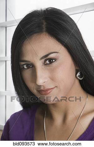 Stock Image - Smiling Turkish woman. Fotosearch