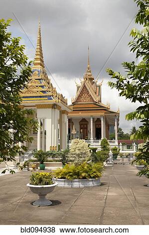 Cambodian pagoda View Large Photo Image Stock Photo - Cambodian pagoda. Fotosearch