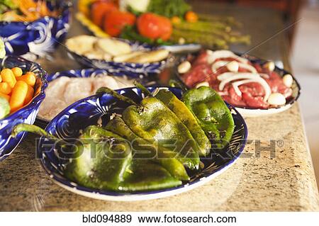 Stock Photo - Close up of fresh Mexican food. Fotosearch