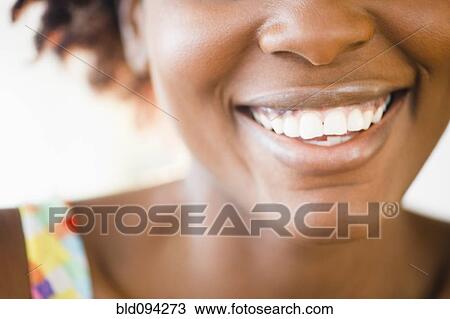 Close up of smiling Black woman's mouth View Large Photo Image Stock Image - Close up of smiling Black woman's mouth. Fotosearch