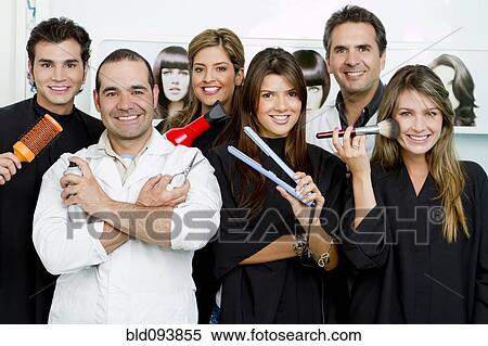 Hispanic clients and stylists in beauty salon View Large Photo Image Stock Photography - Hispanic clients and stylists in beauty salon. Fotosearch