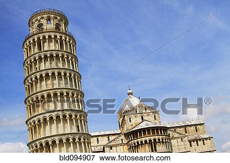 Leaning Tower of Pisa View Large Photo Image Stock Photo - Leaning Tower of Pisa. Fotosearch