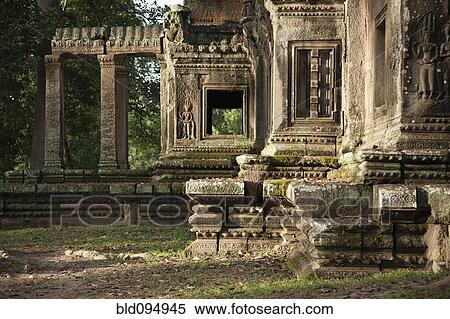 Stock Photography - Ruins in Angkor Wat temple. Fotosearch