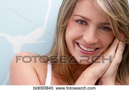 Stock Photography - Smiling Hispanic woman. Fotosearch