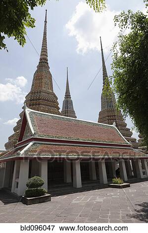Spires of Phra Chedi Roi cloister View Large Photo Image Stock Photo - Spires of Phra Chedi Roi cloister. Fotosearch