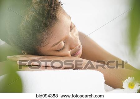 Tranquil Black woman View Large Photo Image Stock Photo - Tranquil Black woman. Fotosearch