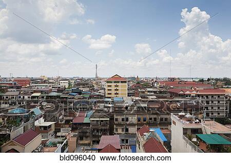 Urban Cambodian rooftops View Large Photo Image Stock Image - Urban Cambodian rooftops. Fotosearch