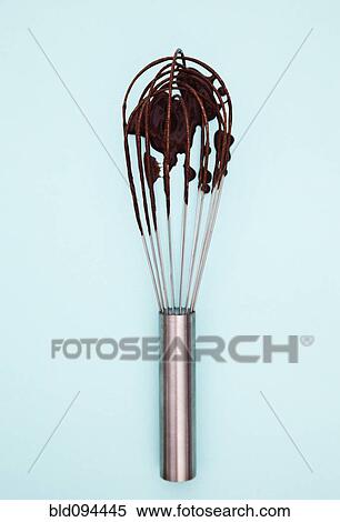 Stock Photography - Wire whisk with batter. Fotosearch