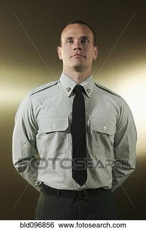 Caucasian soldier in military uniform View Large Photo Image Stock Photograph - Caucasian soldier in military uniform. Fotosearch
