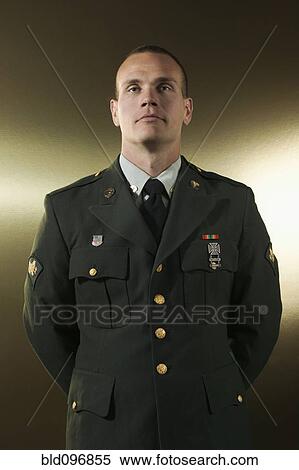 Stock Photography - Caucasian soldier in military uniform. Fotosearch