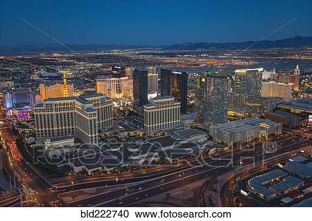 "Aerial view of illuminated cityscape, Las Vegas, Nevada, United States, " View Large Photo Image Stock Image - "Aerial view of illuminated cityscape, Las Vegas, Nevada, United States, ". Fotosearch