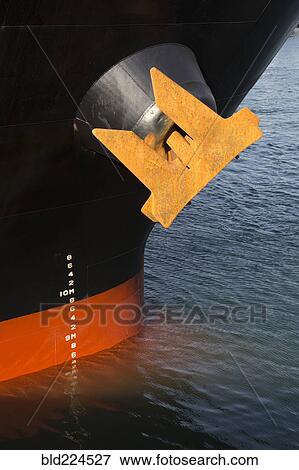 Anchor and depth markings on ship View Large Photo Image Stock Photo - Anchor and depth markings on ship. Fotosearch