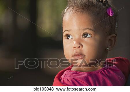 Black baby girl View Large Photo Image Stock Photo - Black baby girl. Fotosearch