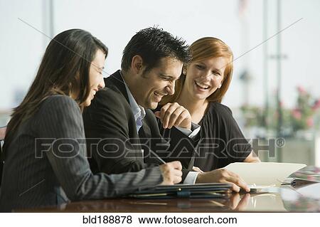 Business people in conference room for meeting View Large Photo Image Stock Photo - Business people in conference room for meeting. Fotosearch