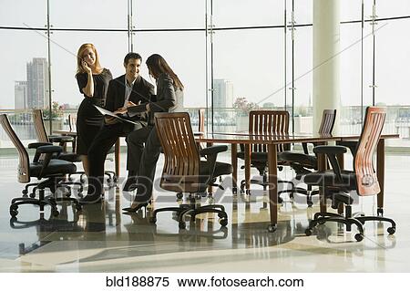 Business people in conference room for meeting View Large Photo Image Stock Photography - Business people in conference room for meeting. Fotosearch