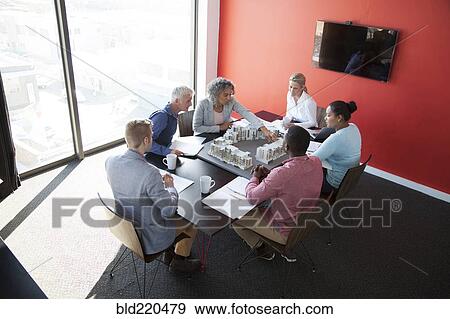 Business people talking in conference room meeting View Large Photo Image Stock Photo - Business people talking in conference room meeting. Fotosearch
