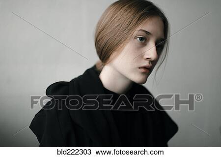Caucasian woman with serious expression View Large Photo Image Stock Image - Caucasian woman with serious expression. Fotosearch