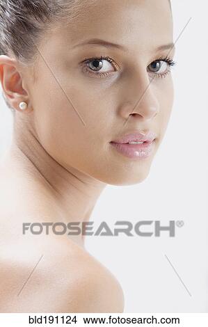 Close up of mixed race woman View Large Photo Image Picture - Close up of mixed race woman. Fotosearch