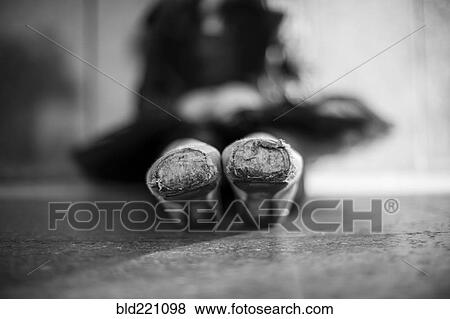Stock Photo - Close up of pointe shoes on ballet dancer. Fotosearch