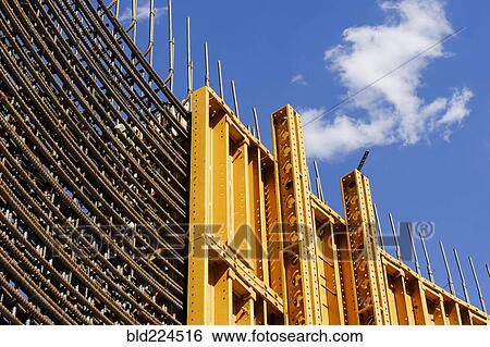 Construction form and rebar View Large Photo Image Stock Photograph - Construction form and rebar. Fotosearch