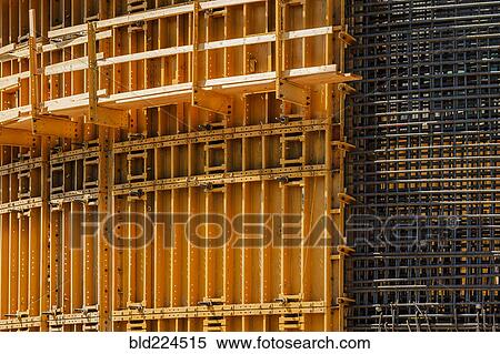 Stock Photography - Construction form and rebar. Fotosearch