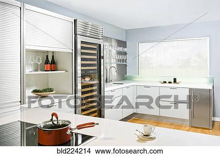 Countertops in modern kitchen View Large Photo Image Picture - Countertops in modern kitchen. Fotosearch