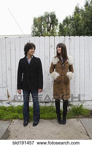 Stock Photo - Couple in retro clothing. Fotosearch