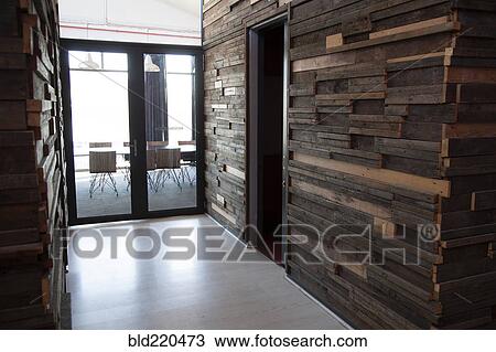 Stock Image - Empty hallway in modern office. Fotosearch