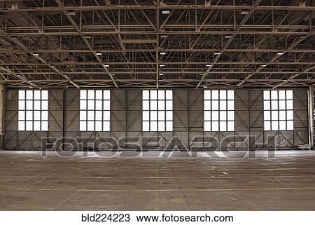 Stock Image - Empty warehouse. Fotosearch