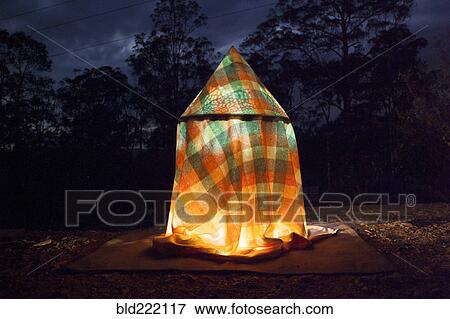 Glowing tent in rural field View Large Photo Image Stock Photo - Glowing tent in rural field. Fotosearch