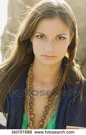 Hispanic woman looking serious View Large Photo Image Stock Photo - Hispanic woman looking serious. Fotosearch
