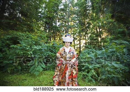 Japanese bride wearing traditional clothing View Large Photo Image Stock Photography - Japanese bride wearing traditional clothing. Fotosearch
