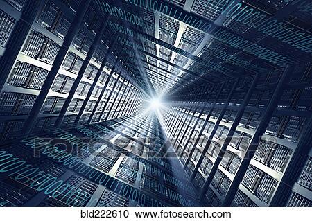 Light shining from binary code and computer servers View Large Photo Image Stock Image - Light shining from binary code and computer servers. Fotosearch
