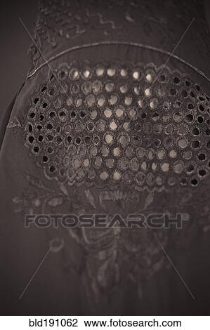 Stock Image - Middle Eastern teenager in burka. Fotosearch