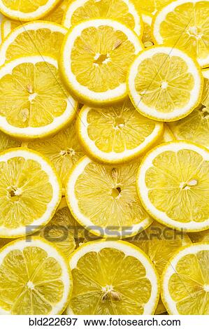 Pile of fresh lemon slices View Large Photo Image Stock Photo - Pile of fresh lemon slices. Fotosearch