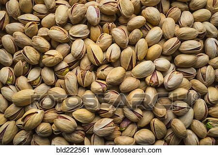Stock Image - Pile of pistachios. Fotosearch