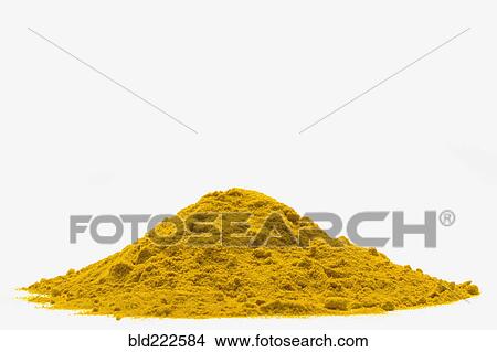 Picture - Pile of yellow powder. Fotosearch