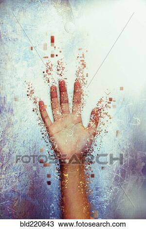 Pixelated hand dissolving View Large Photo Image Stock Image - Pixelated hand dissolving. Fotosearch